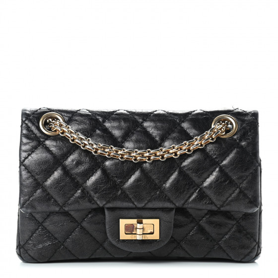 CHANEL Quilted 2.55 Reissue 224 Flap Black
