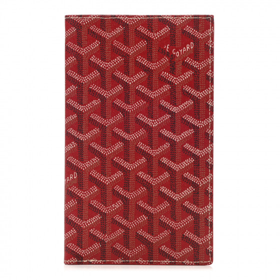 GOYARD Goyardine Long Bi-Fold Wallet Red