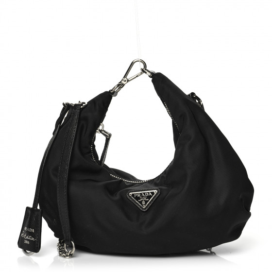 PRADA Nylon Re-Edition 2006 Shoulder Bag Black